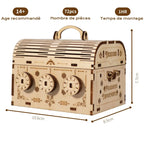 puzzle 3d bois coffre fort : Pour des moments de créativité sans limite !