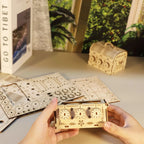 puzzle 3d bois coffre fort : Pour des moments de créativité sans limite !