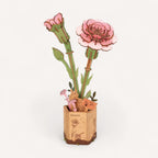 Puzzle 3d Bois Fleur : Assemblez une oeuvre florale unique !