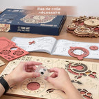 Puzzle 3D Bois Horloge : Assemblez, Créez et Sublimez Votre Décor