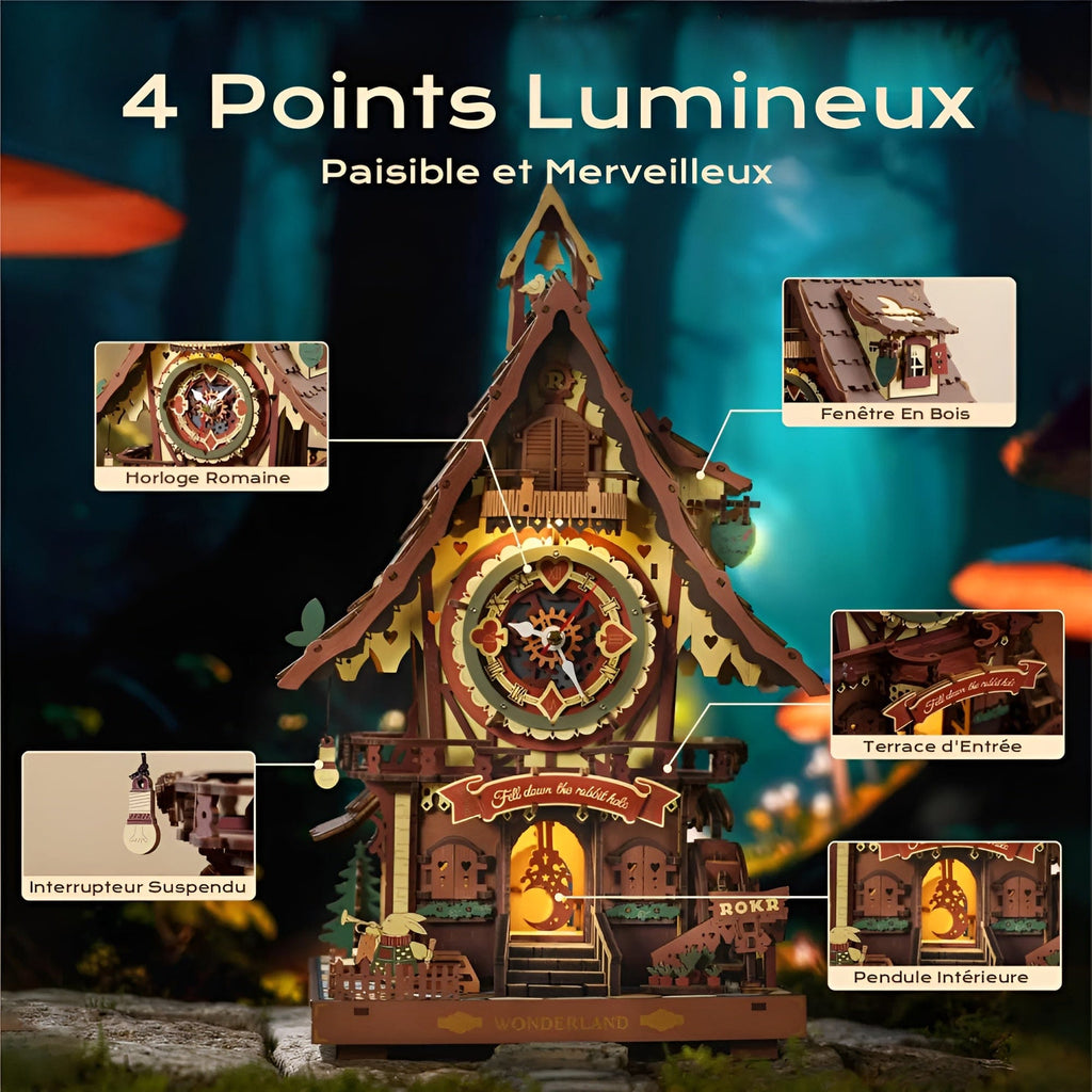 Puzzle 3d Bois Maison – Assemblez Une Maison Interactif et Féérique