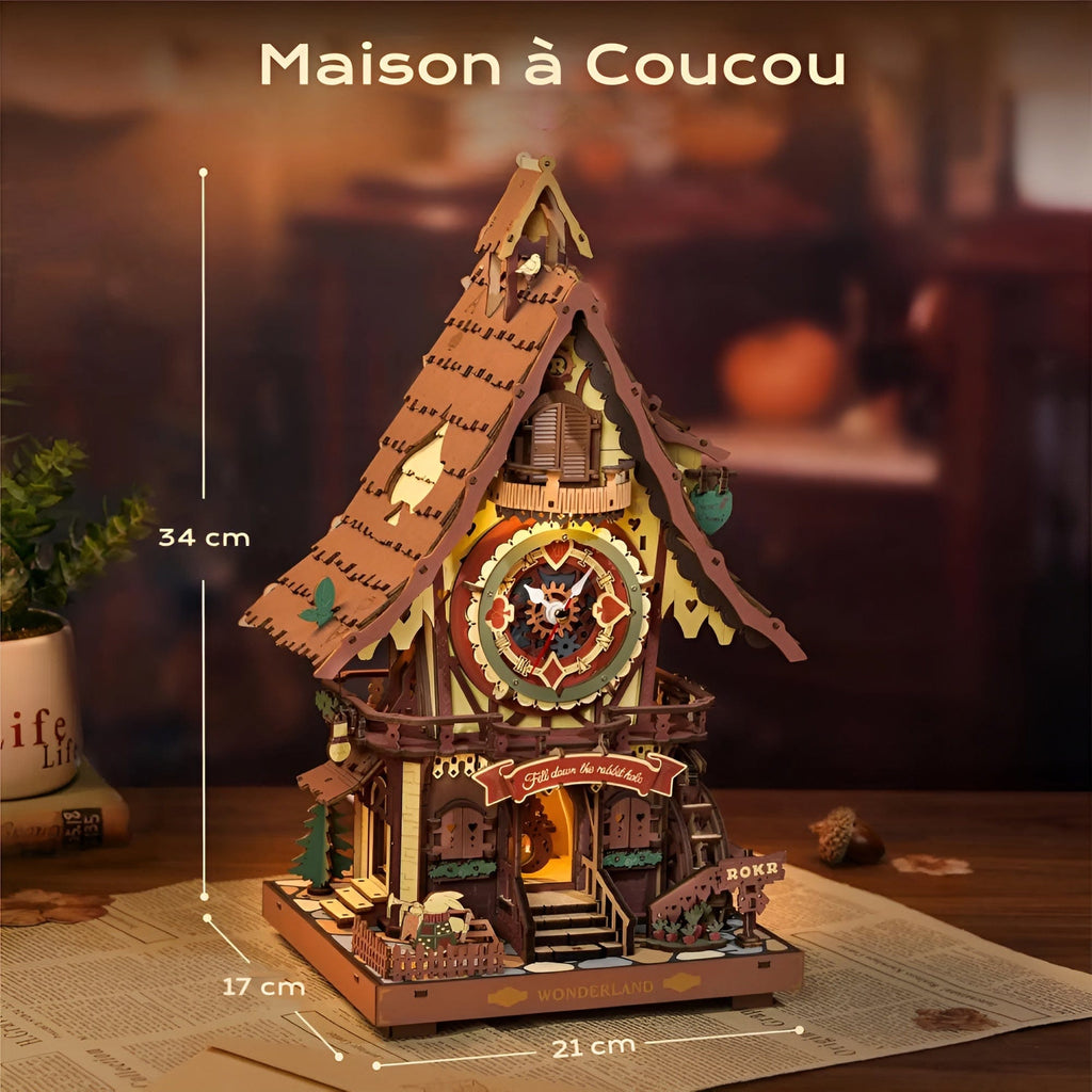 Puzzle 3d Bois Maison – Assemblez Une Maison Interactif et Féérique