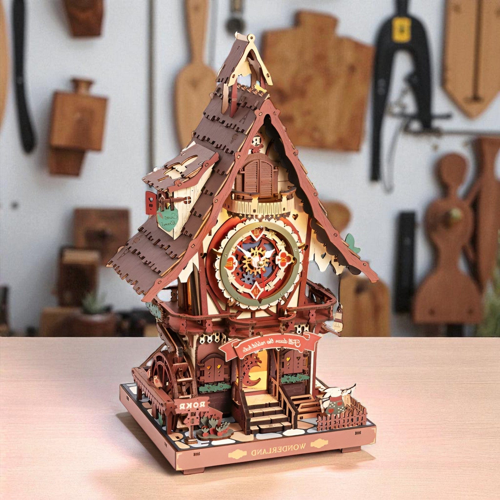 Puzzle 3d Bois Maison – Assemblez Une Maison Interactif et Féérique