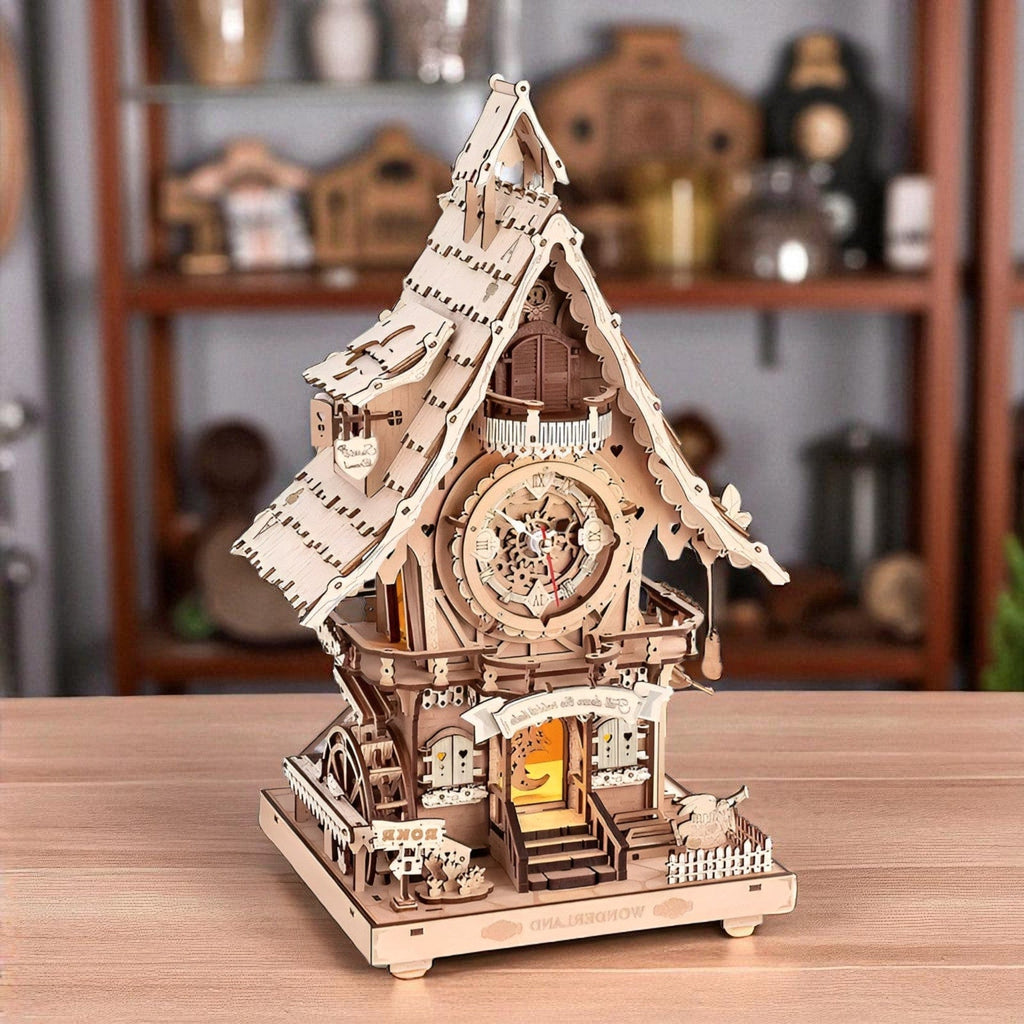 Puzzle 3d Bois Pendule – Construisez Une Pendule Fonctionnelle et Élégante