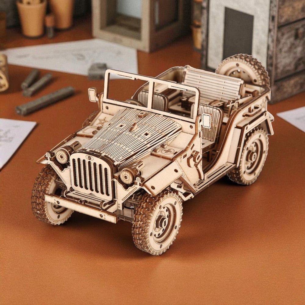 Puzzle 3D Bois Voiture – Construisez et Dévoilez Votre Chef-d’Œuvre