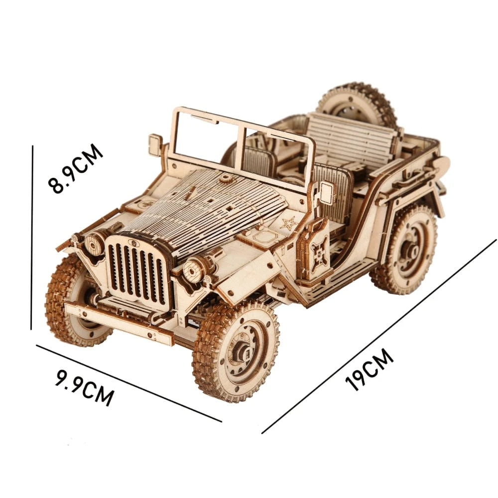 Puzzle 3D Bois Voiture – Construisez et Dévoilez Votre Chef-d’Œuvre