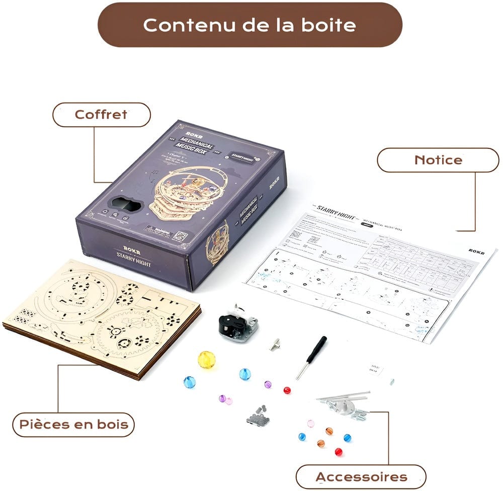 Puzzle 3d Boite A Musique : Créez et Admirez une Œuvre Unique !