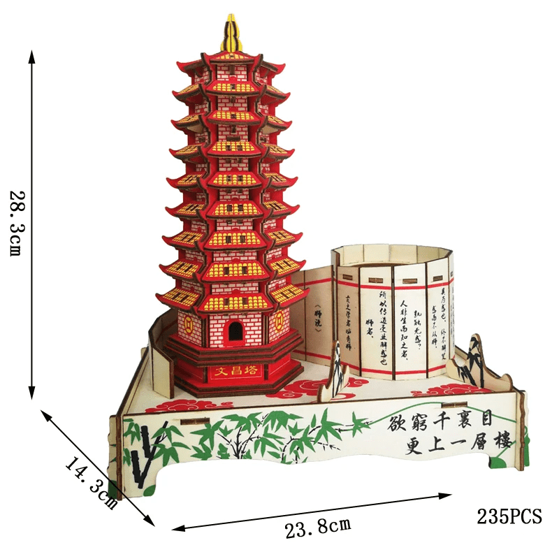 Puzzle 3d Chinois - Construisez, Explorez & Émerveillez-vous!