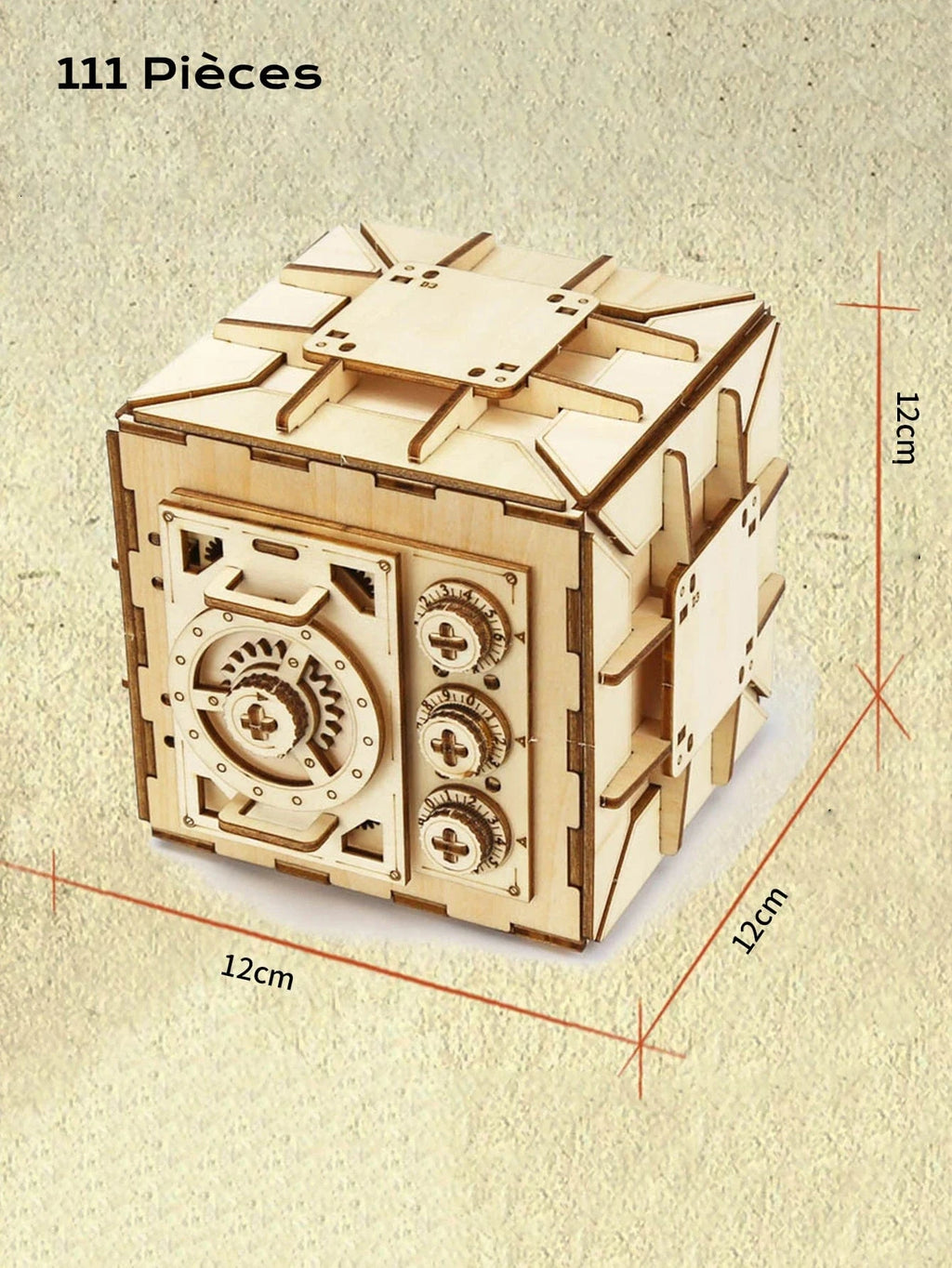 Puzzle 3D Coffre Fort – Dévoilez le Secret Caché et Amusez-vous!
