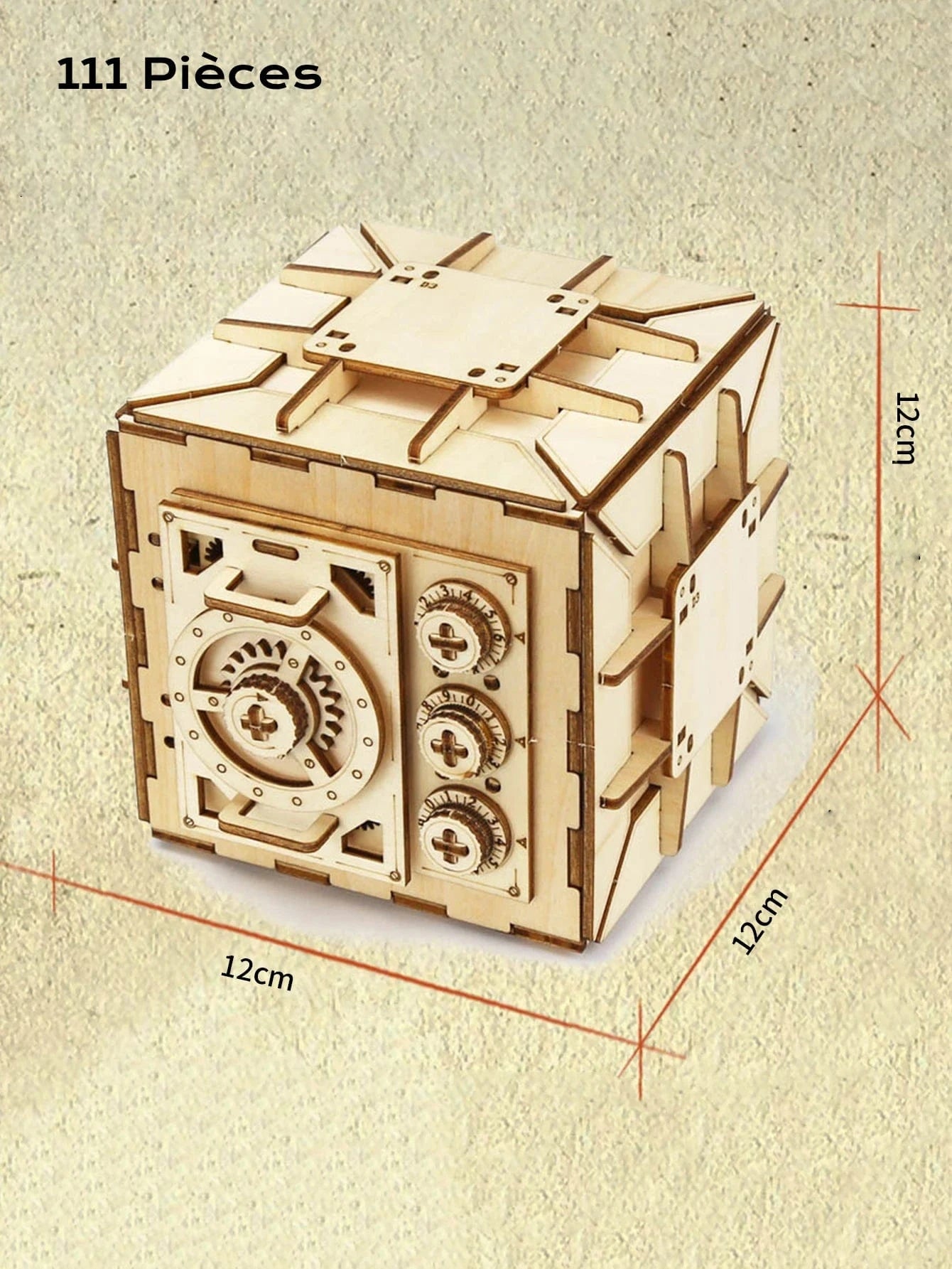 Puzzle 3D Coffre Fort – Dévoilez le Secret Caché et Amusez-vous!