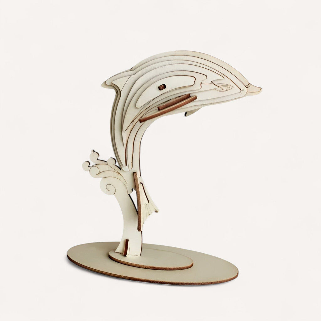 Puzzle 3D Dauphin – Créez une Maquette Marine Élégante
