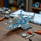 Puzzle 3d En Bois Hélicoptère : construction ludique !