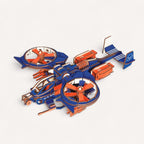 Puzzle 3d Hélicoptère En Bois – Construisez l’aventure unique!