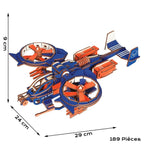 Puzzle 3d Hélicoptère En Bois – Construisez l’aventure unique!