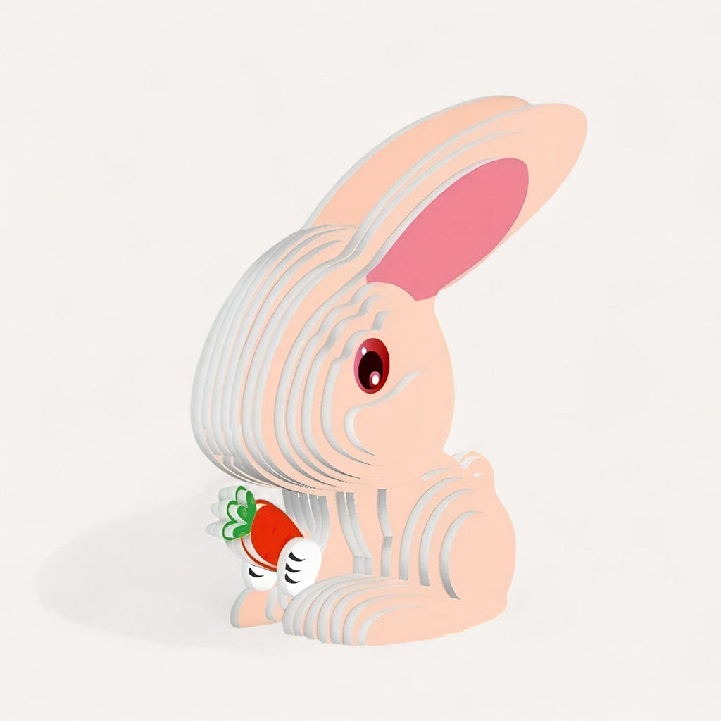 Puzzle 3d Lapin : Un Puzzle Amusant et Éducatif pour Enfants
