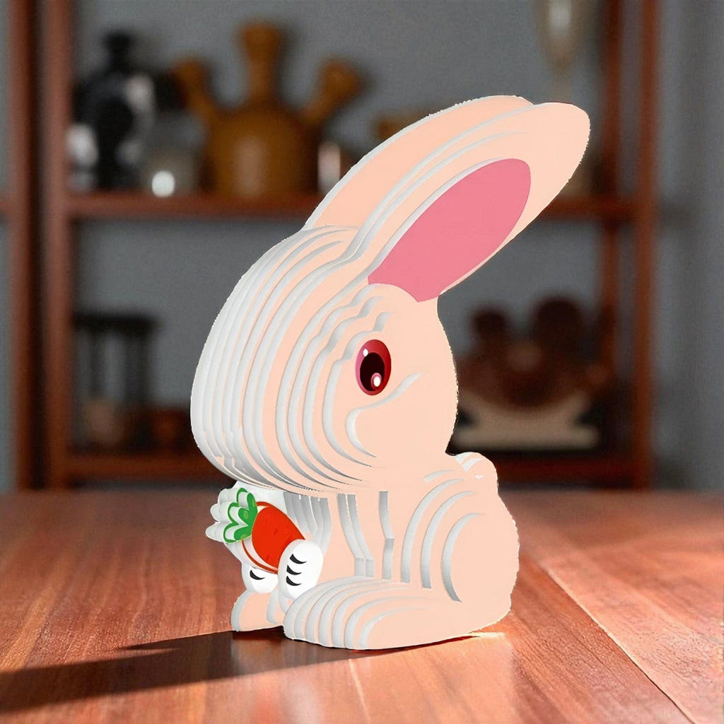 Puzzle 3d Lapin : Un Puzzle Amusant et Éducatif pour Enfants