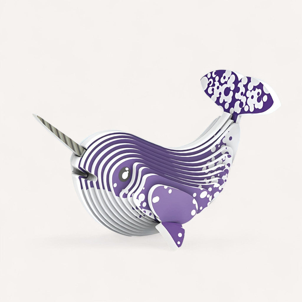 Puzzle 3D Narval - Construisez une Création Marine Époustouflante!