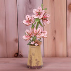 Puzzle 3d Orchidée Rose : Assemblez une œuvre florale unique et captivante