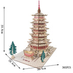 Puzzle 3d Pagode – Construisez un chef-d'œuvre unique