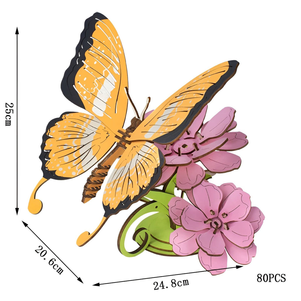 Puzzle 3d Papillon – Créez Votre Œuvre d'Art Volante Unique