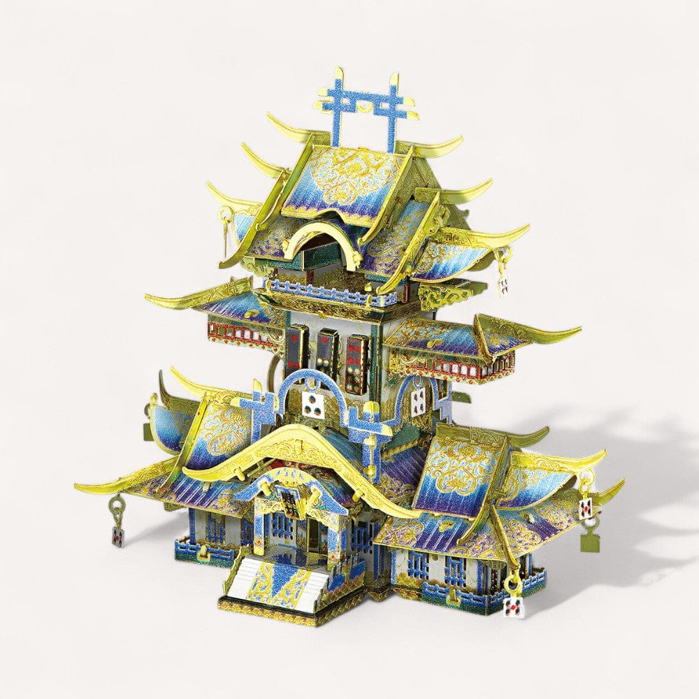 Puzzle 3d Temple Chinois Bleu – Explorez l'Art & la Magie