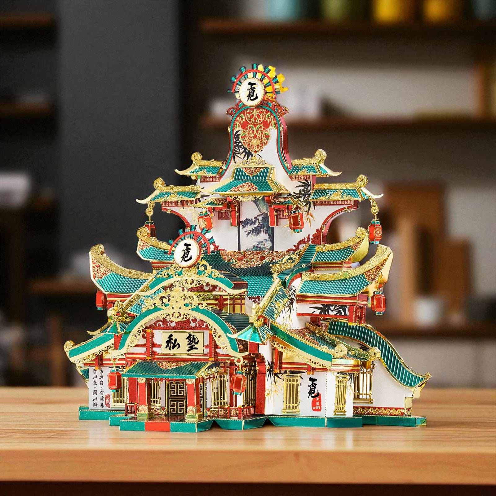 Puzzle 3d Temple Chinois Vert – Construisez un Chef-d'œuvre Unique!