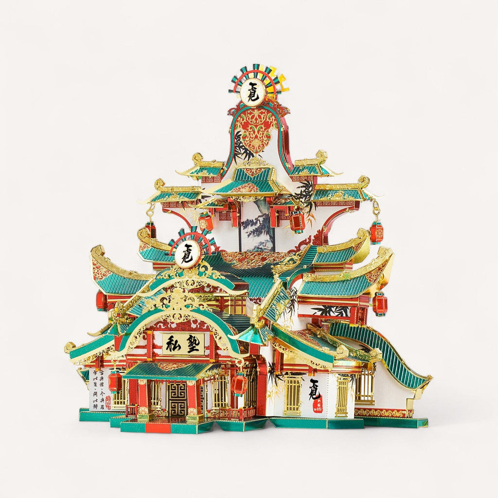 Puzzle 3d Temple Chinois Vert – Construisez un Chef-d'œuvre Unique!