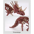 Puzzle 3d Triceratops – Assemblez un dinosaure préhistorique fascinant !
