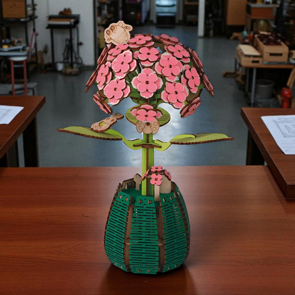 Puzzle 3d Vase À Fleurs : Construisez une œuvre florale unique !