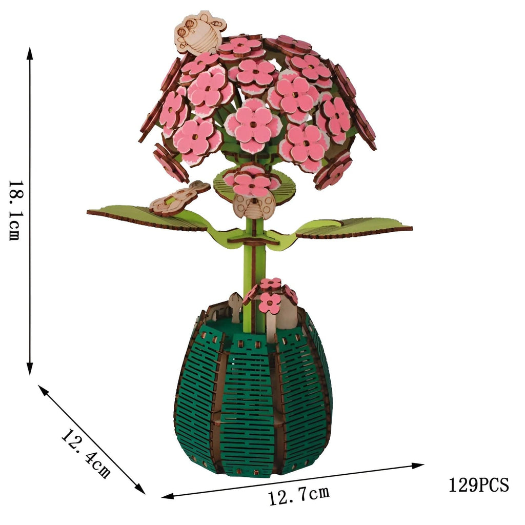 Puzzle 3d Vase À Fleurs : Construisez une œuvre florale unique !