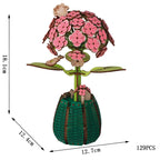 Puzzle 3d Vase À Fleurs : Construisez une œuvre florale unique !