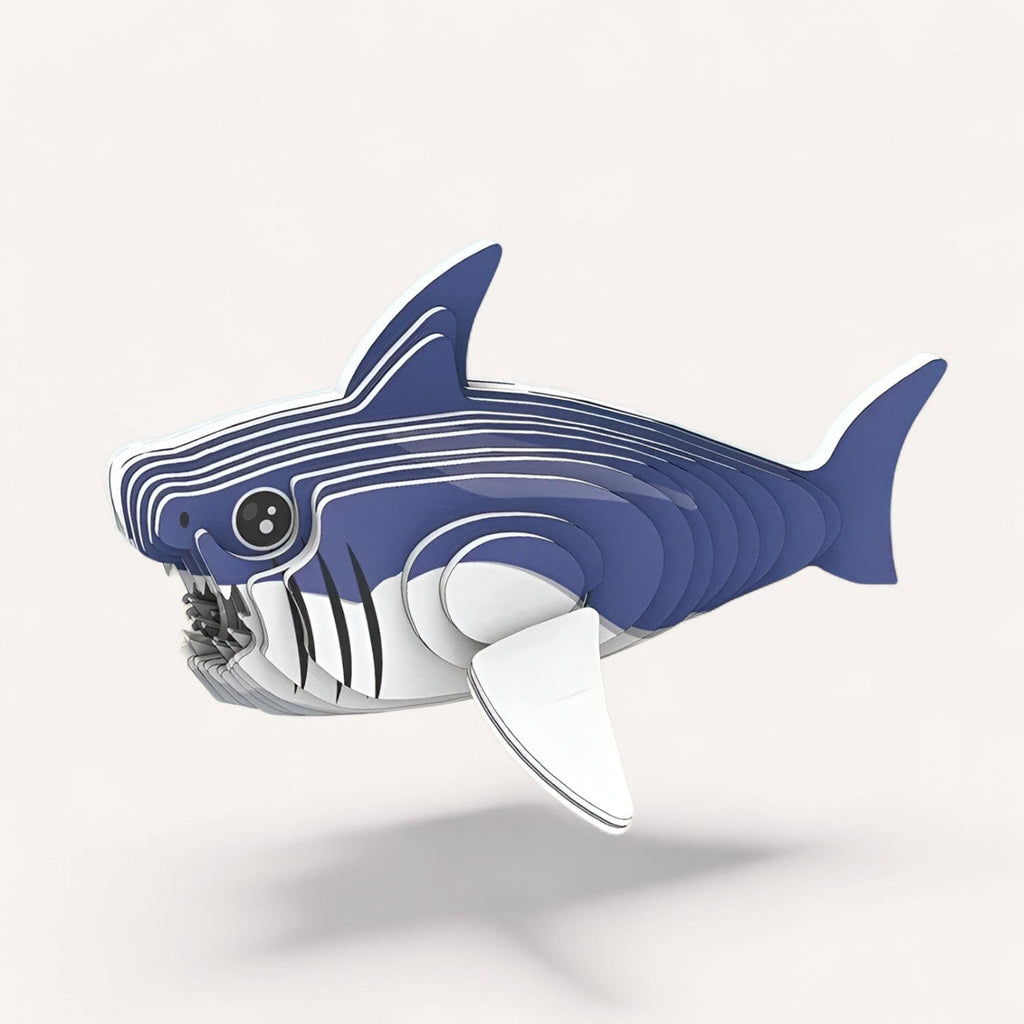 Puzzle Papier 3d Requin : Créez un Requin 3D Amusant