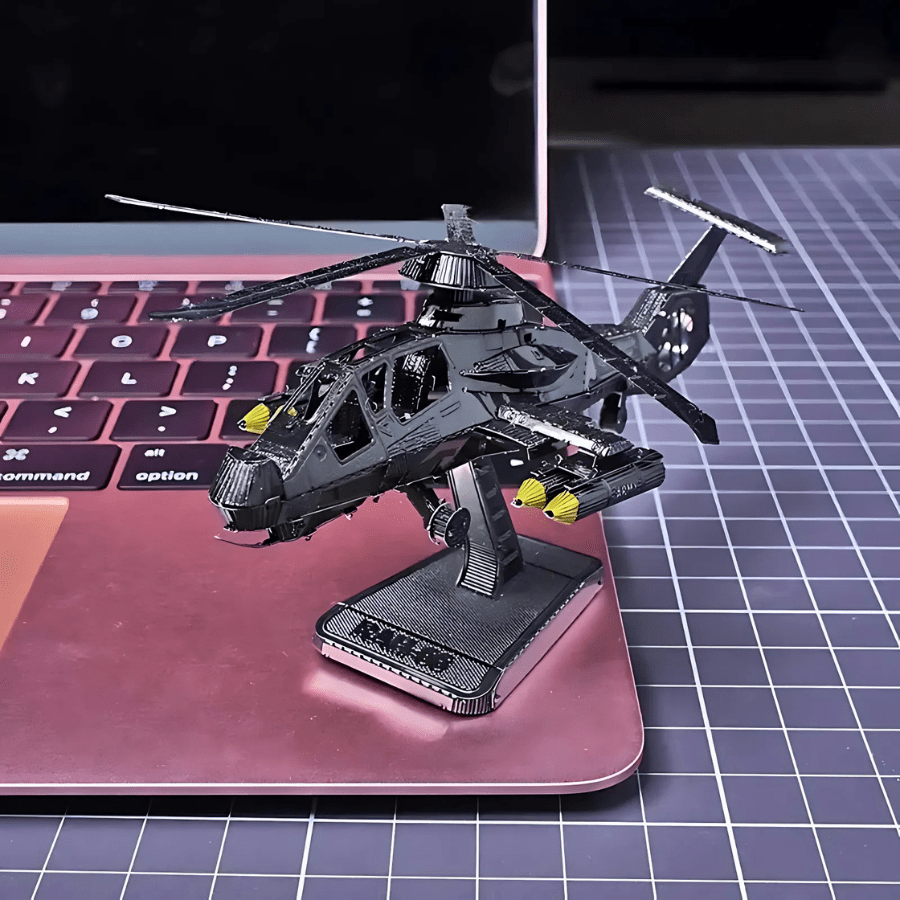 Puzzle 3d Hélicoptère en métal – Construisez, Assemblez & Admirez !