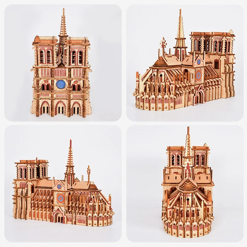 Cathédrale Notre Dame - puzzle 3d en bois
