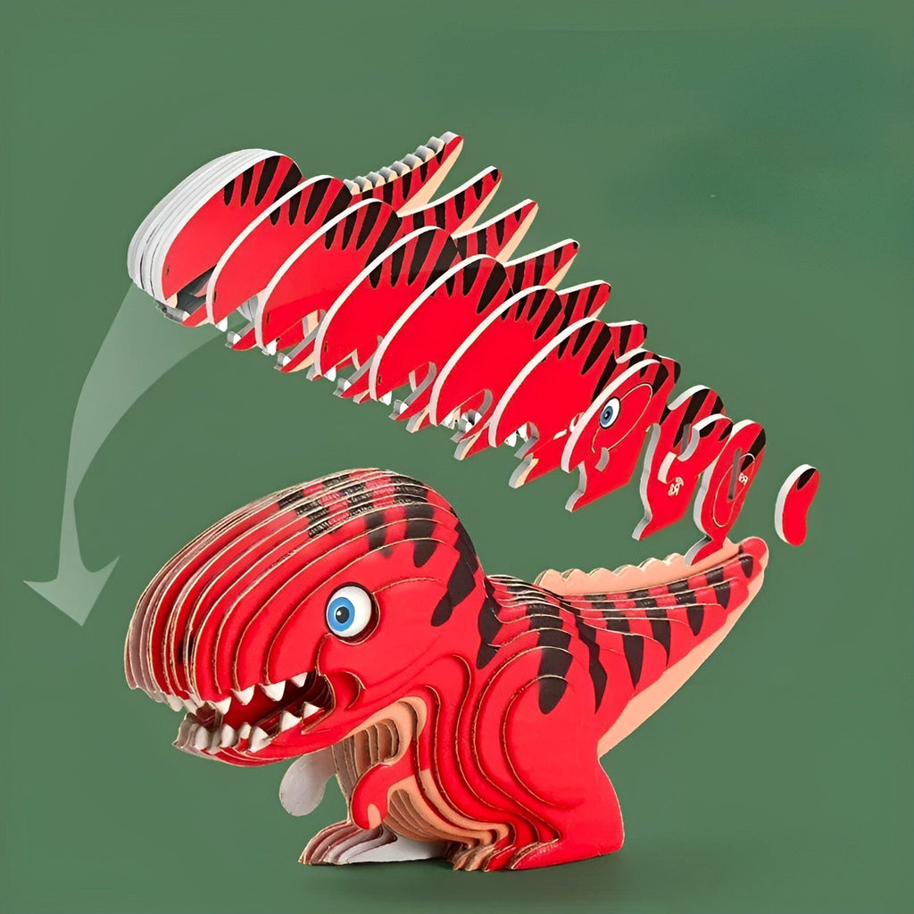 T Rex Puzzle 3d : Construisez un dinosaure fascinant et amusant !