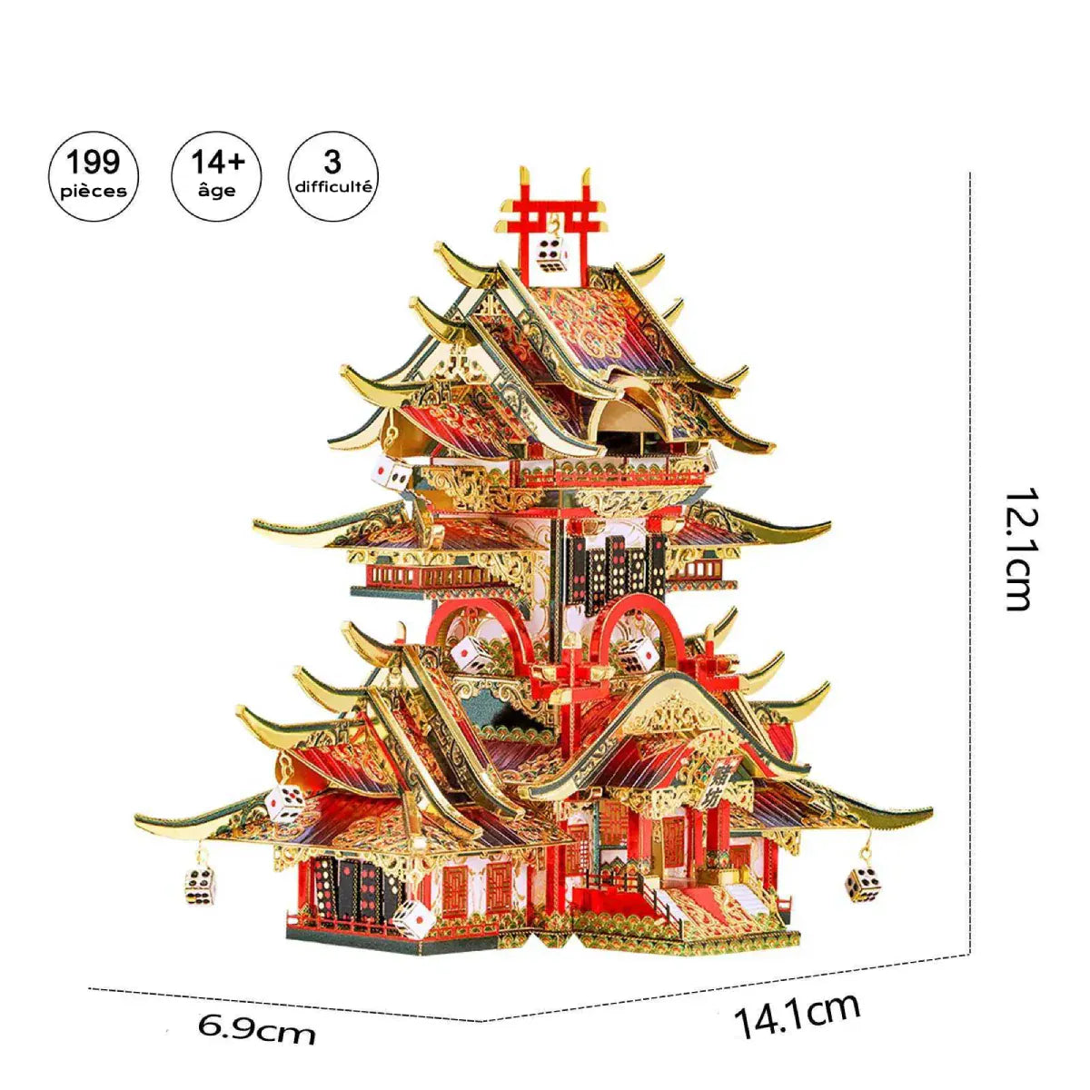 Puzzle 3d Temple Chinois – Construisez un chef-d'œuvre unique et captivant !