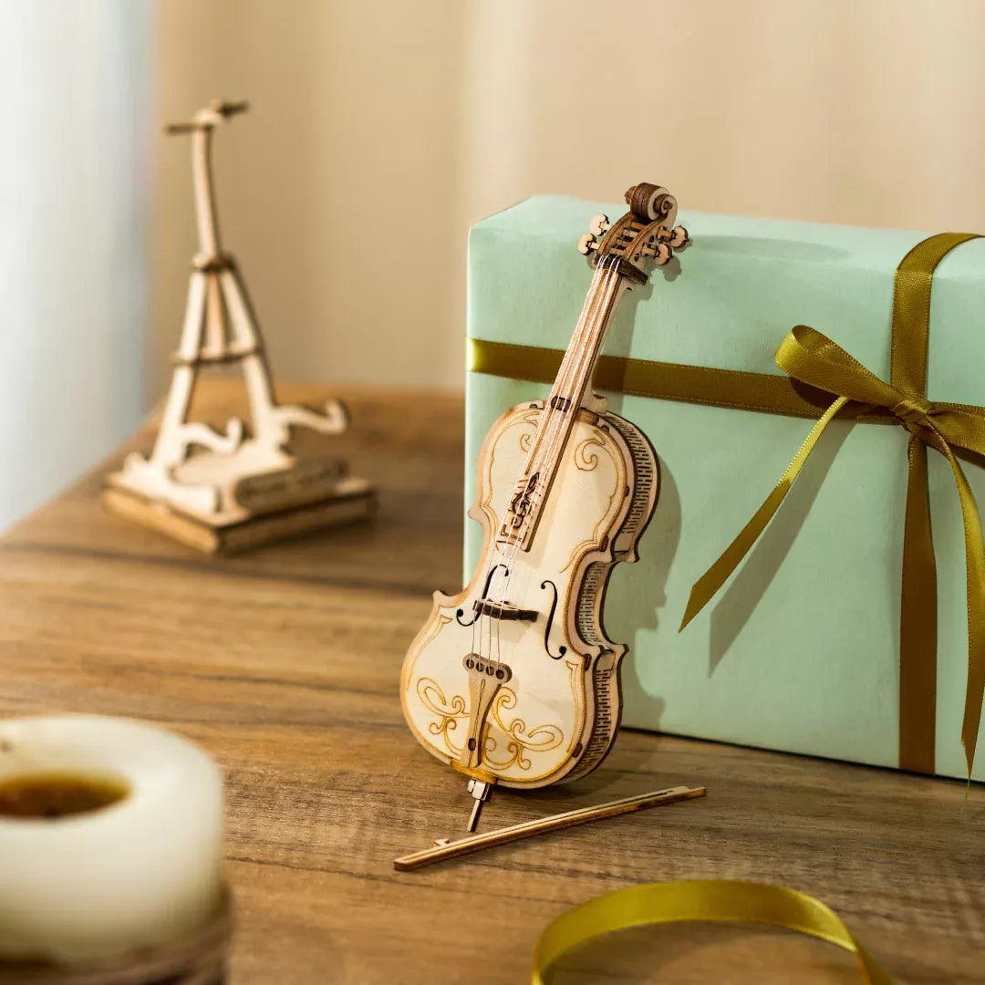 Puzzle 3D Violon – Assemblez et Émerveillez avec Un Chef-d’Œuvre Unique