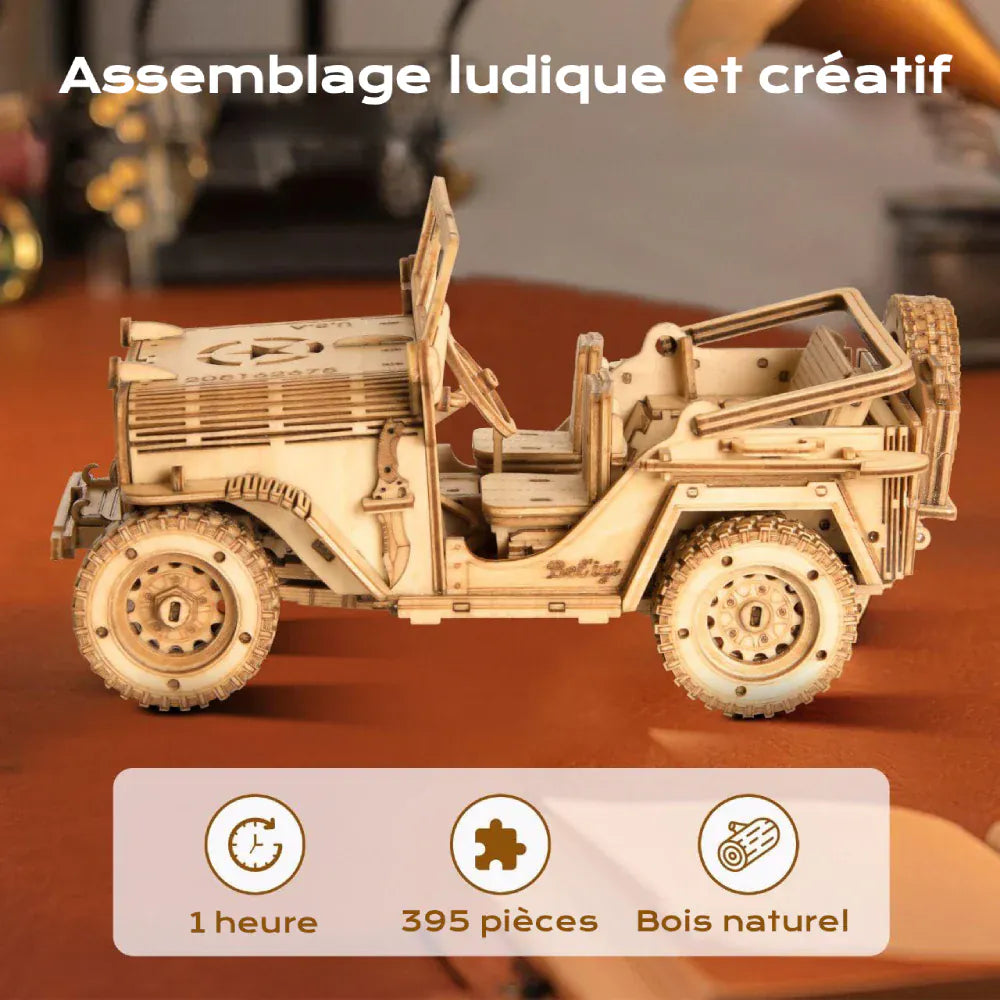 Maquette Voiture 4x4 – Construisez Votre Modèle Réaliste en Bois