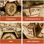 Puzzle 3D Bois Voiture – Construisez et Dévoilez Votre Chef-d’Œuvre