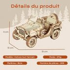 Puzzle 3D Bois Voiture – Construisez et Dévoilez Votre Chef-d’Œuvre